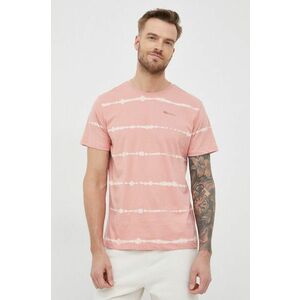 Bavlnené tričko Pepe Jeans Alam ružová farba, vzorované vyobraziť