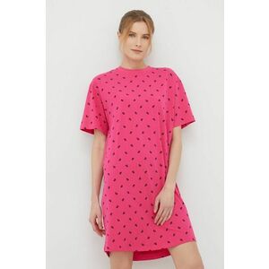 Nočná košeľa Karl Lagerfeld dámska, ružová farba, vyobraziť