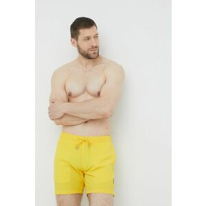 Plavkové šortky John Frank žltá farba vyobraziť