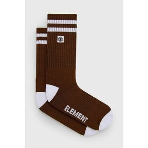 Ponožky Element pánske, hnedá farba vyobraziť
