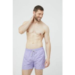 Plavkové šortky John Frank fialová farba vyobraziť