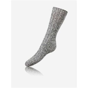 Ponožky NORWEGIAN STYLE SOCKS - Zimní unisex ponožky - šedá vyobraziť