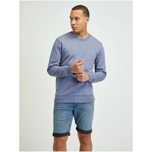 Modro-šedá pánska mikina Ombre Clothing basic basic vyobraziť