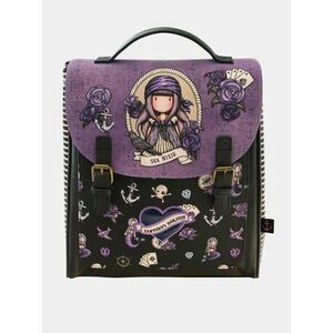 Hnedo-fialový vzorovaný batoh Santoro vyobraziť