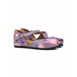Goby fialové sandále Lila Flowers vyobraziť
