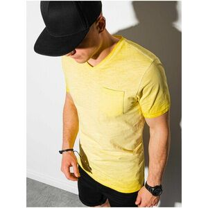 Pánske tričko bez potlače S1388 - žltá vyobraziť