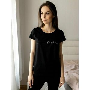 Čierne dámske tričko ZOOT Original Láska vyobraziť