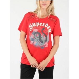 Tričká s krátkym rukávom pre ženy Superdry - červená vyobraziť