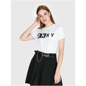 Tričká s krátkym rukávom pre ženy DKNY - biela vyobraziť