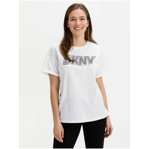 Tričká s krátkym rukávom pre ženy DKNY - biela vyobraziť
