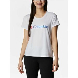 Tričká s krátkym rukávom pre ženy Columbia - biela vyobraziť