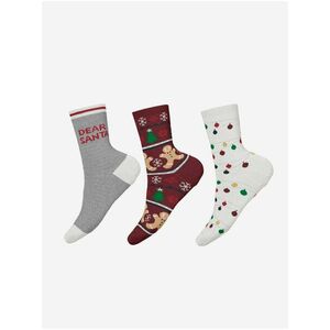 Sada troch párov detských vianočných ponožiek name it vyobraziť