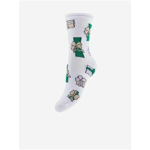 Biele vianočné ponožky Pieces Emmy vyobraziť