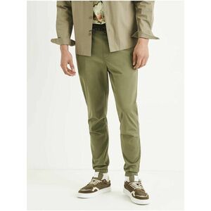 Voľnočasové nohavice pre mužov Celio - zelená vyobraziť