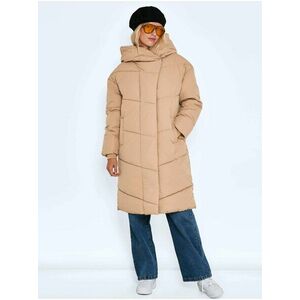 Béžový zimný kabát Noisy May Tally vyobraziť