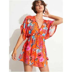 Letné a plážové šaty pre ženy Desigual - oranžová vyobraziť
