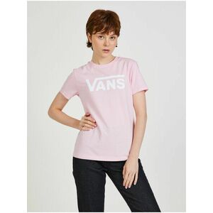 Ružové dámske tričko s potlačou VANS vyobraziť
