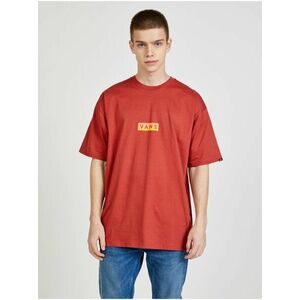 Červené pánske tričko s potlačou VANS vyobraziť