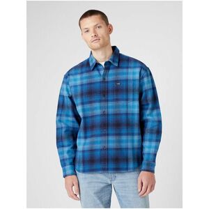 Modrá pánska vzorovaná košeľa Wrangler vyobraziť