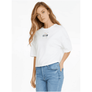 Topy a trička pre ženy Puma - biela vyobraziť