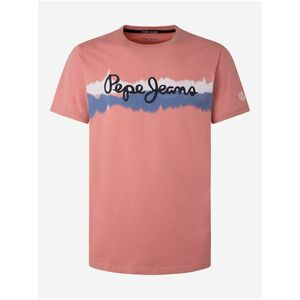 Ružové pánske tričko Pepe Jeans Akeem vyobraziť
