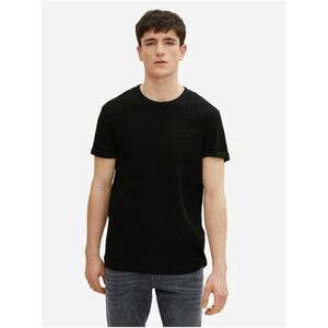 Basic tričká pre mužov Tom Tailor Denim - čierna vyobraziť