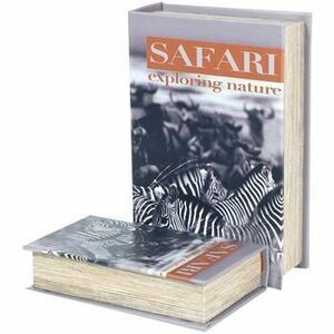 Košíky, škatule Signes Grimalt Krabice Na Knihy Safari Zebra 2U vyobraziť