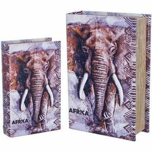Košíky, škatule Signes Grimalt Kniha Box Elephant 2 Jednotky vyobraziť
