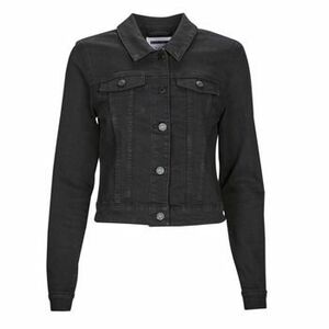 Džínsové bundy Noisy May NMDEBRA L/S BLACK DENIM JACKET NOOS vyobraziť