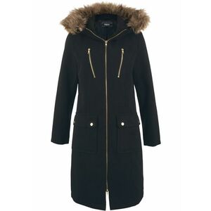 Kabát z vlnenej imitácie s kapucňou vyobraziť