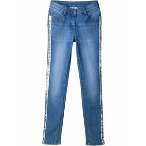 Skinny džínsy s ozdobnými pásikmi vyobraziť