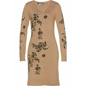 Pletené šaty s kvetovaným vzorom vyobraziť