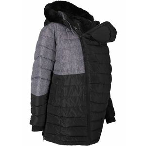 Materský zimný kabát/kabát na nosenie detí, s potlačou vyobraziť