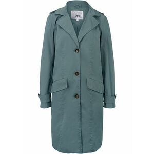 Široký bavlnený kabát s podšívkou a kapucňou, A-línia vyobraziť