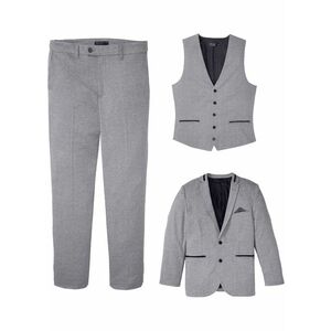 3-dielny oblek: sako, nohavice, vesta z recyklovateľného polyesteru vyobraziť