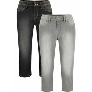 Capri džínsy, strečové, 2 ks v balení vyobraziť