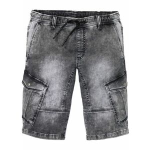 Teplákové džínsové bermudy, Regular Fit vyobraziť