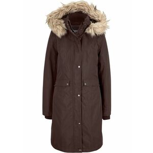 Kabát s kapucňou s kožušinkou, udržateľný, termo vyobraziť
