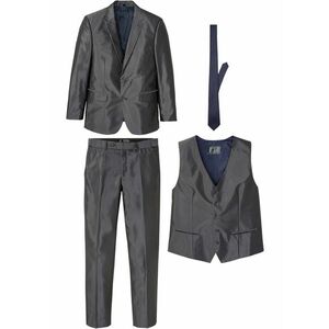 Oblek (4-dielna sada): sako, nohavice, vesta, kravata vyobraziť