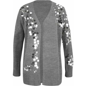 Pletený sveter s flitrami vyobraziť