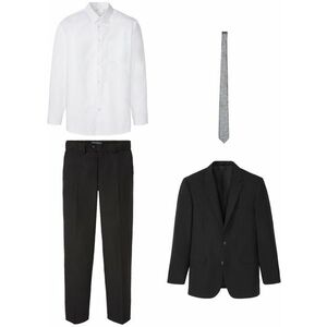 4-dielny oblek: sako, nohavice, košeľa, kravata vyobraziť