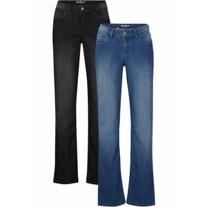 Komfortné strečové džínsy, rovné, 2 ks v balení vyobraziť