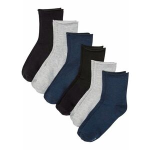 Krátke ponožky so zrolkovaným zakončením (6 ks v balení), s bio bavlnou vyobraziť