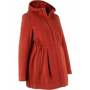 Tehotenský kabát s kapucňou, regulovateľný v šírke vyobraziť