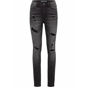 Skinny džínsy s vyšúchaným efektom vyobraziť