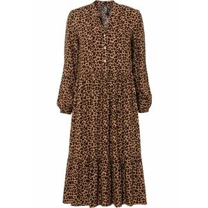 Blúzkové šaty z udržateľnej viskózy s lepardím vzorom vyobraziť