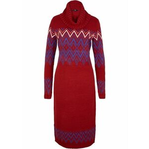 Pletené midi šaty s nórskym vzorom vyobraziť