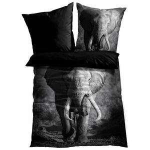 Obojstranná posteľná bielizeň, so slonom vyobraziť