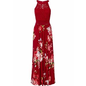 Maxi šaty s kvetovanou potlačou a čipkou vyobraziť