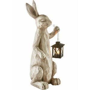 Dekoračná figúrka Zajac s lampášom vyobraziť